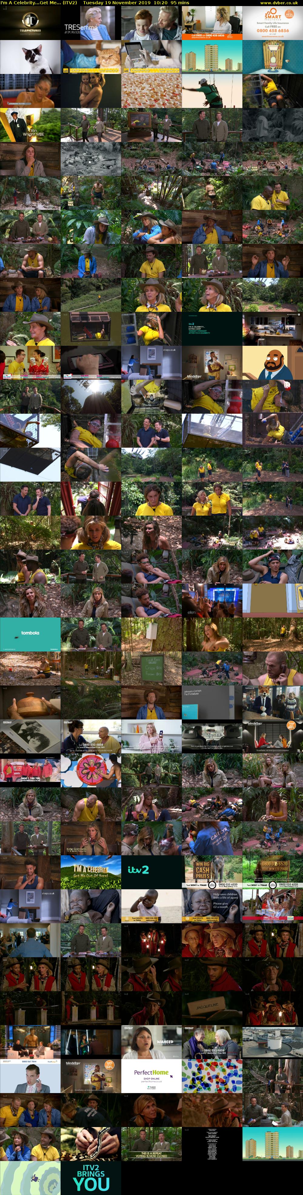 I'm A Celebrity...Get Me... (ITV2) Tuesday 19 November 2019 10:20 - 11:55
