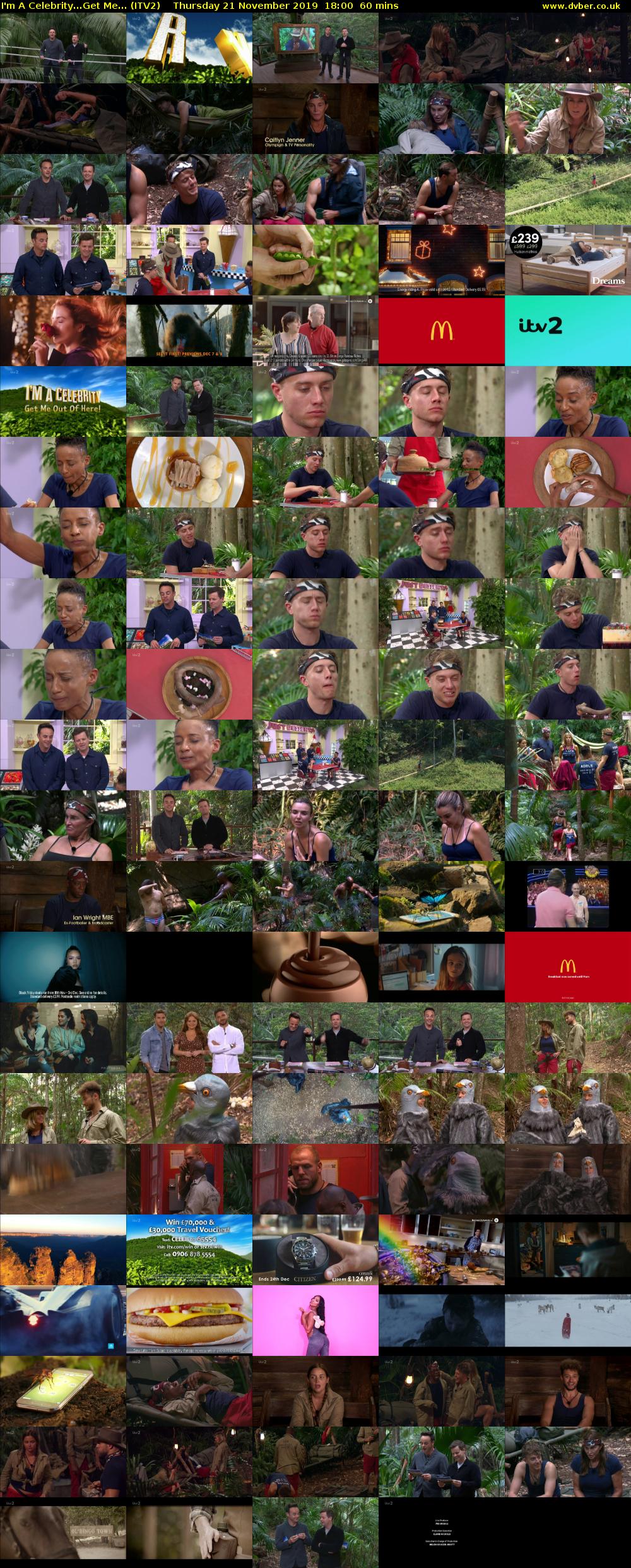 I'm A Celebrity...Get Me... (ITV2) Thursday 21 November 2019 18:00 - 19:00