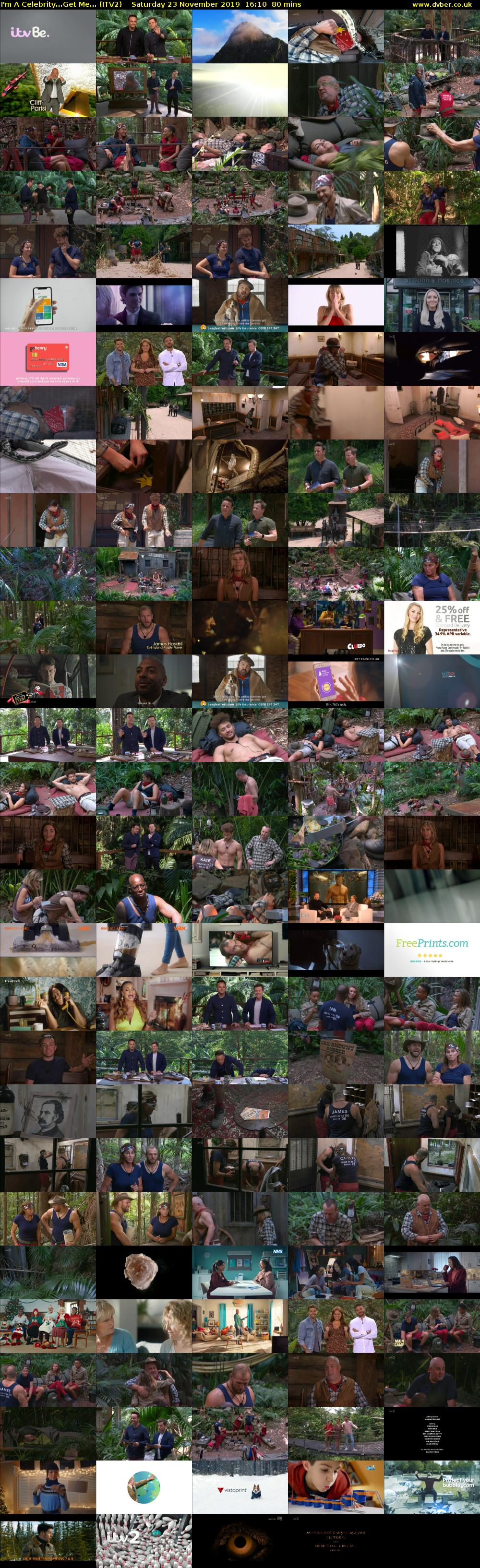 I'm A Celebrity...Get Me... (ITV2) Saturday 23 November 2019 16:10 - 17:30