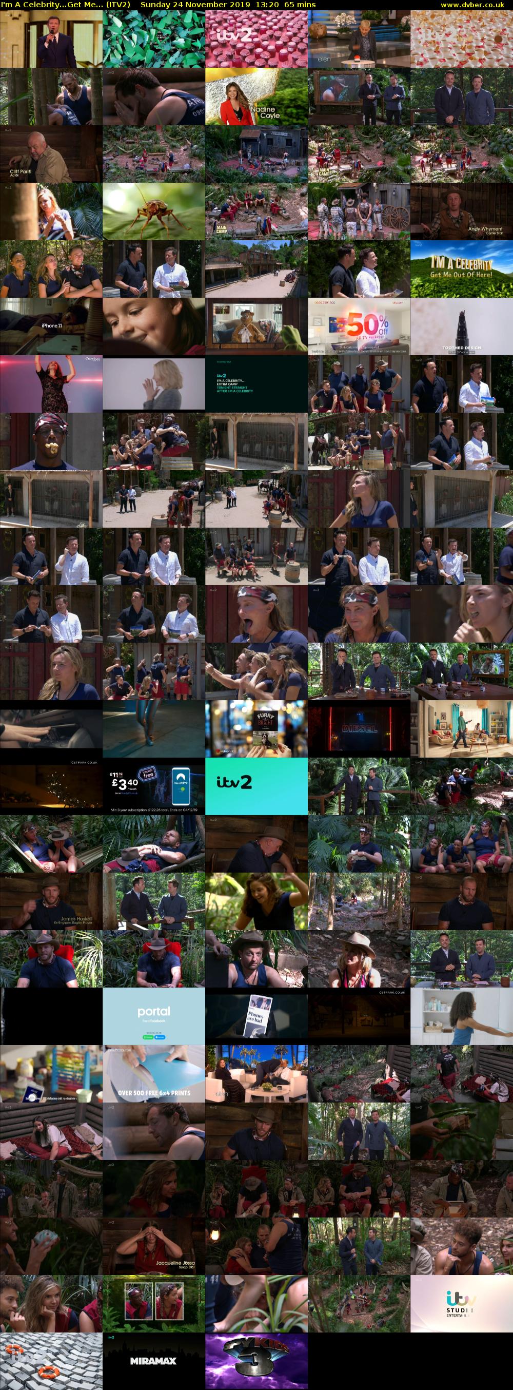 I'm A Celebrity...Get Me... (ITV2) Sunday 24 November 2019 13:20 - 14:25