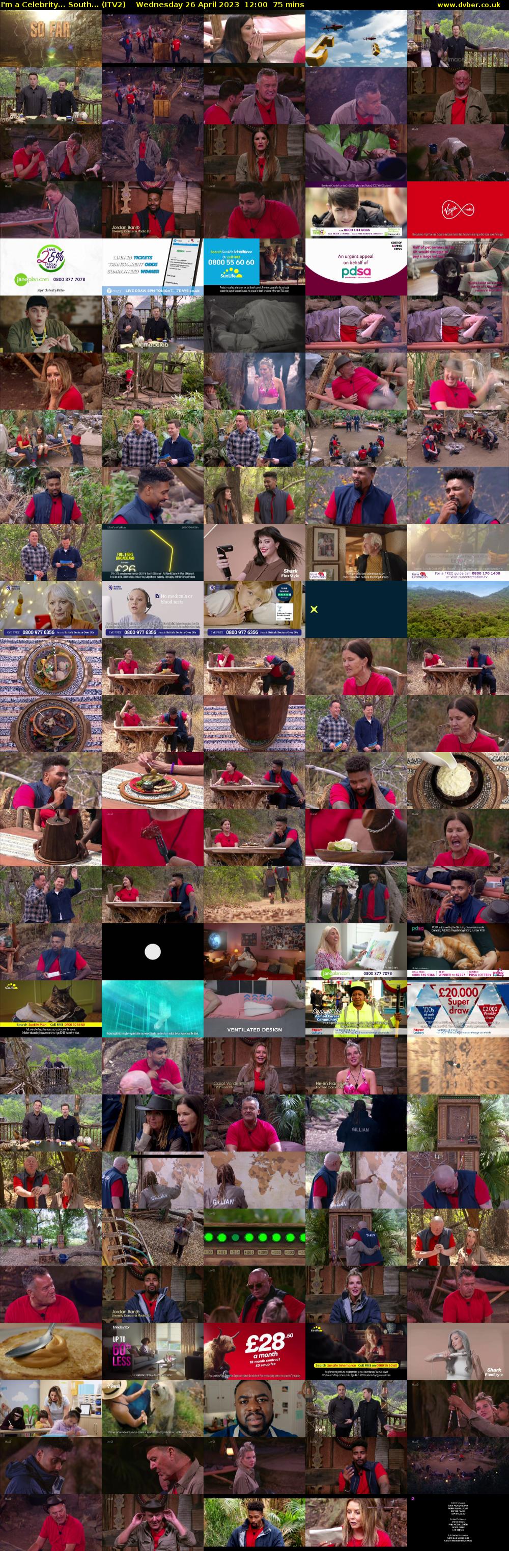 I'm a Celebrity... South... (ITV2) Wednesday 26 April 2023 12:00 - 13:15