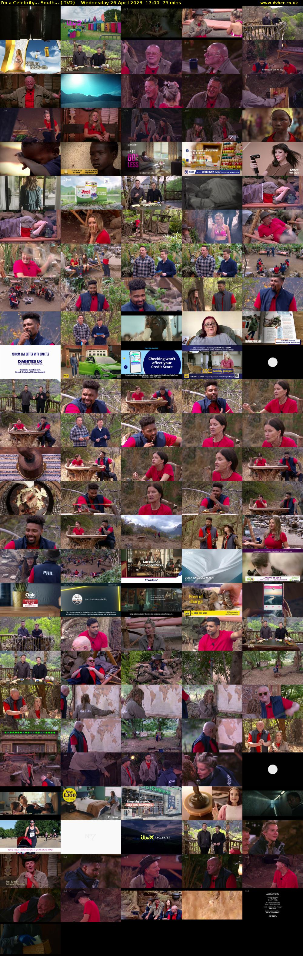 I'm a Celebrity... South... (ITV2) Wednesday 26 April 2023 17:00 - 18:15