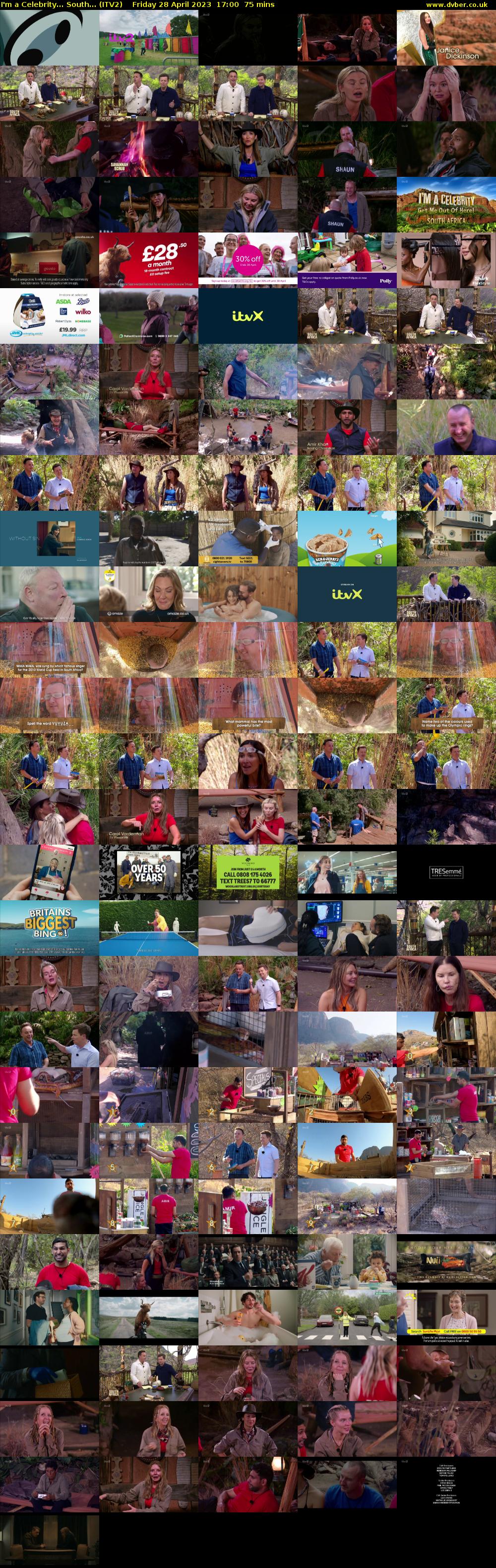 I'm a Celebrity... South... (ITV2) Friday 28 April 2023 17:00 - 18:15