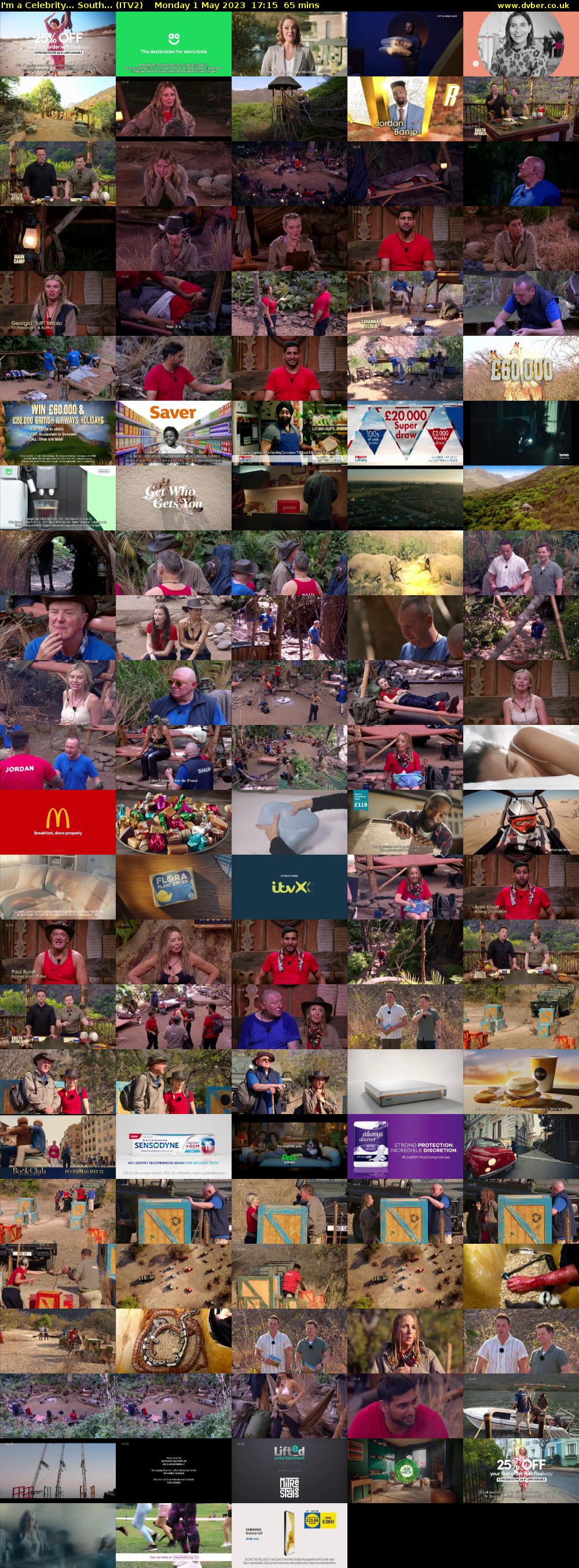 I'm a Celebrity... South... (ITV2) Monday 1 May 2023 17:15 - 18:20