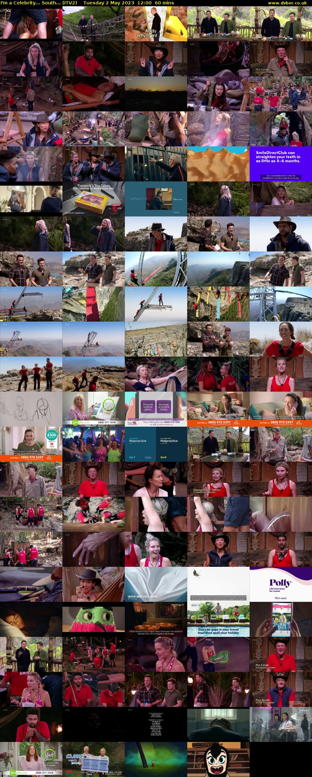 I'm a Celebrity... South... (ITV2) Tuesday 2 May 2023 12:00 - 13:00