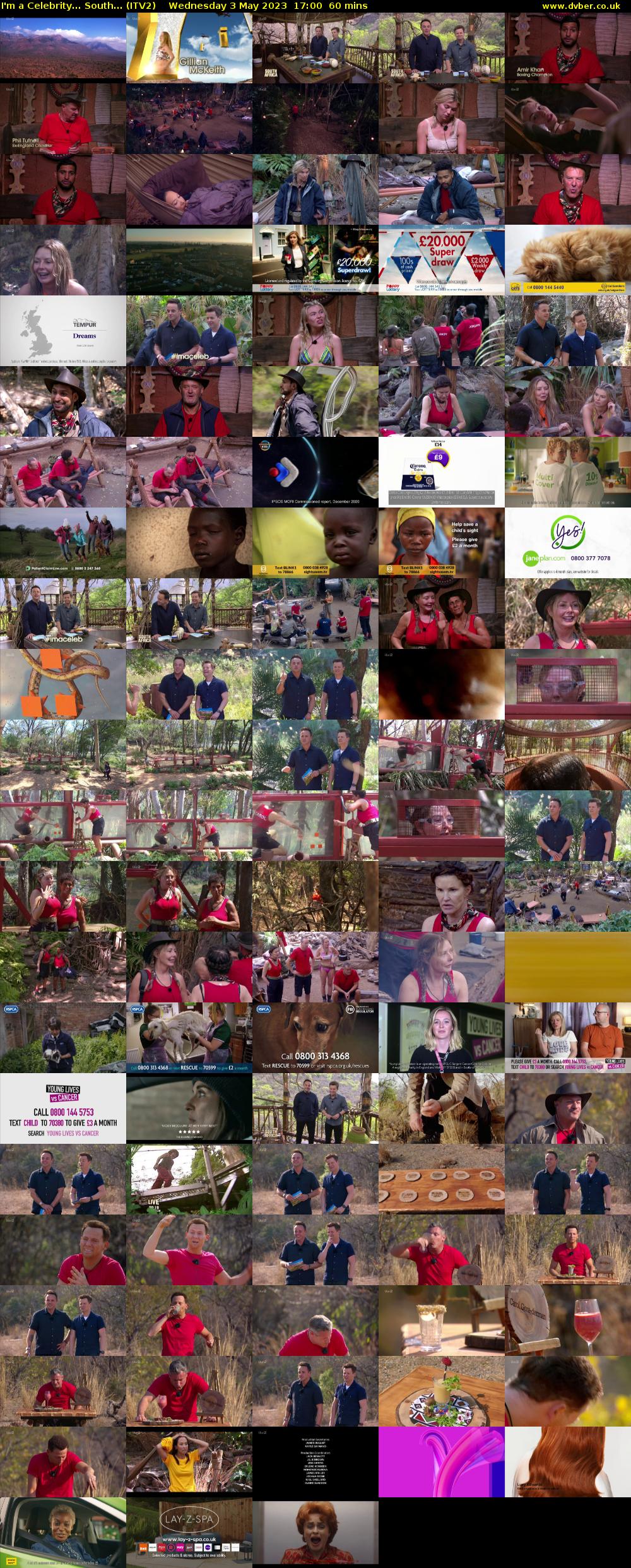 I'm a Celebrity... South... (ITV2) Wednesday 3 May 2023 17:00 - 18:00