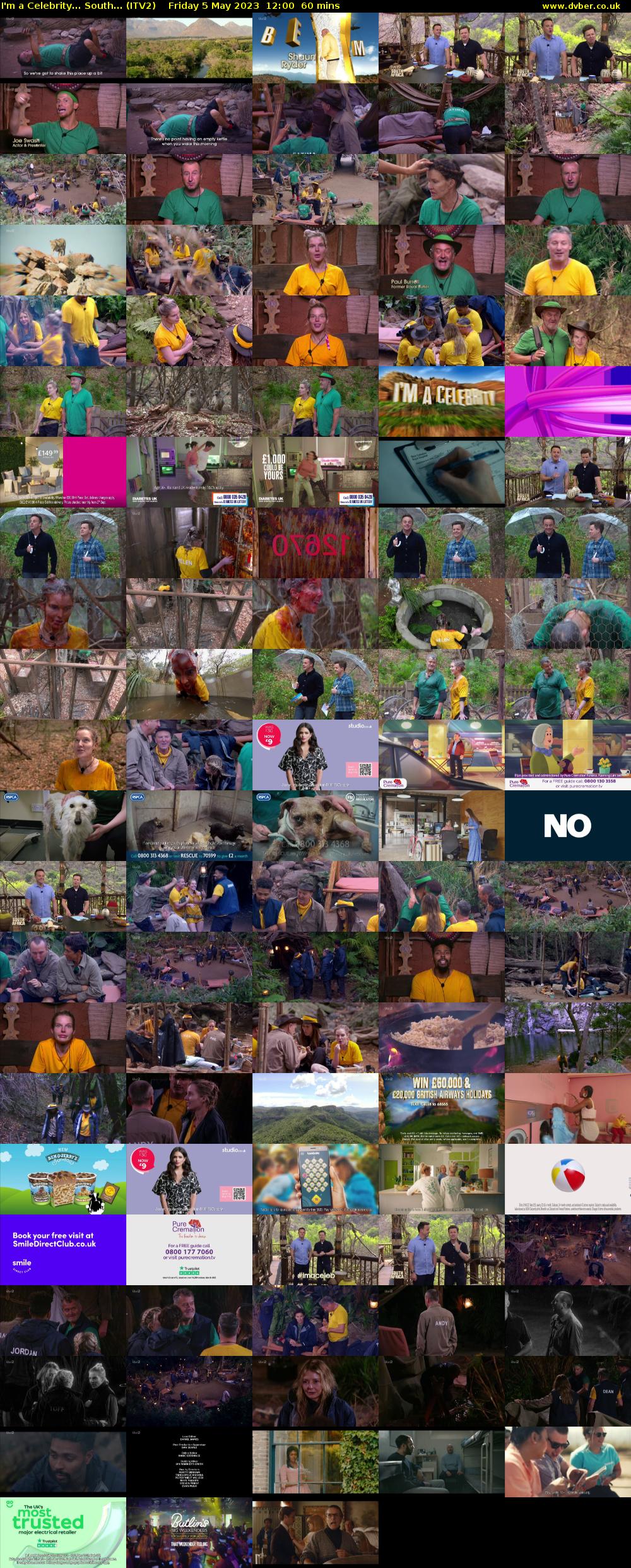 I'm a Celebrity... South... (ITV2) Friday 5 May 2023 12:00 - 13:00