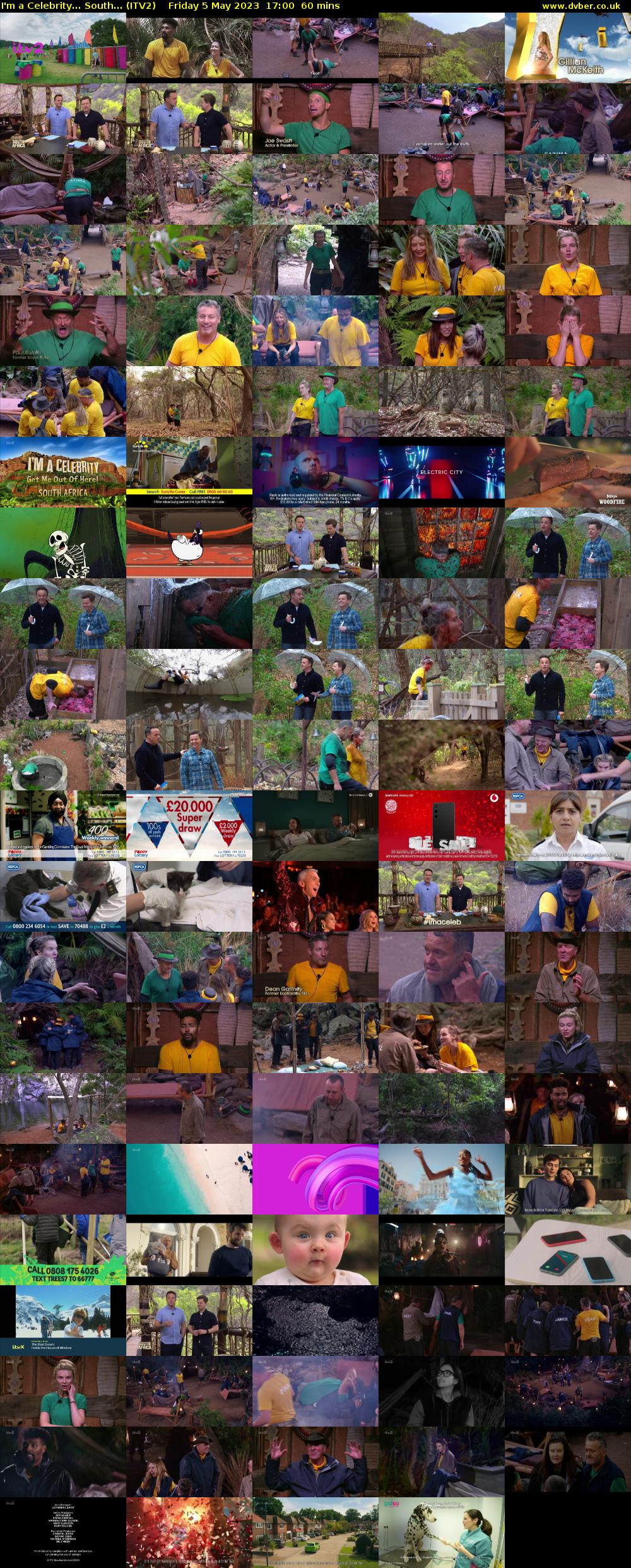 I'm a Celebrity... South... (ITV2) Friday 5 May 2023 17:00 - 18:00
