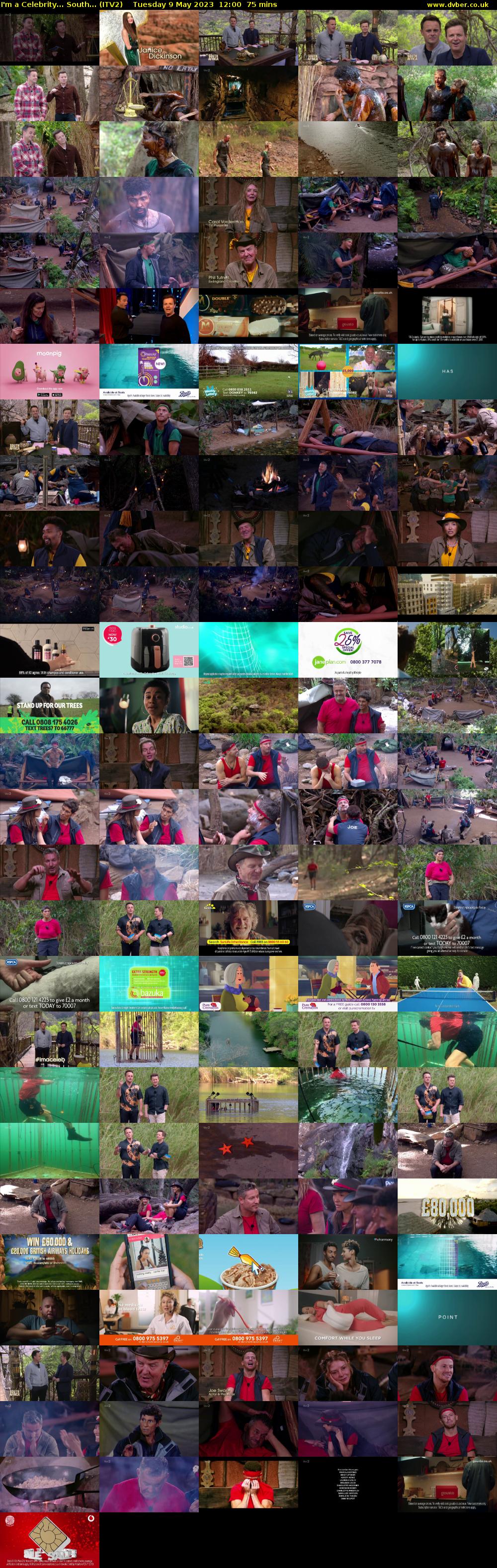 I'm a Celebrity... South... (ITV2) Tuesday 9 May 2023 12:00 - 13:15