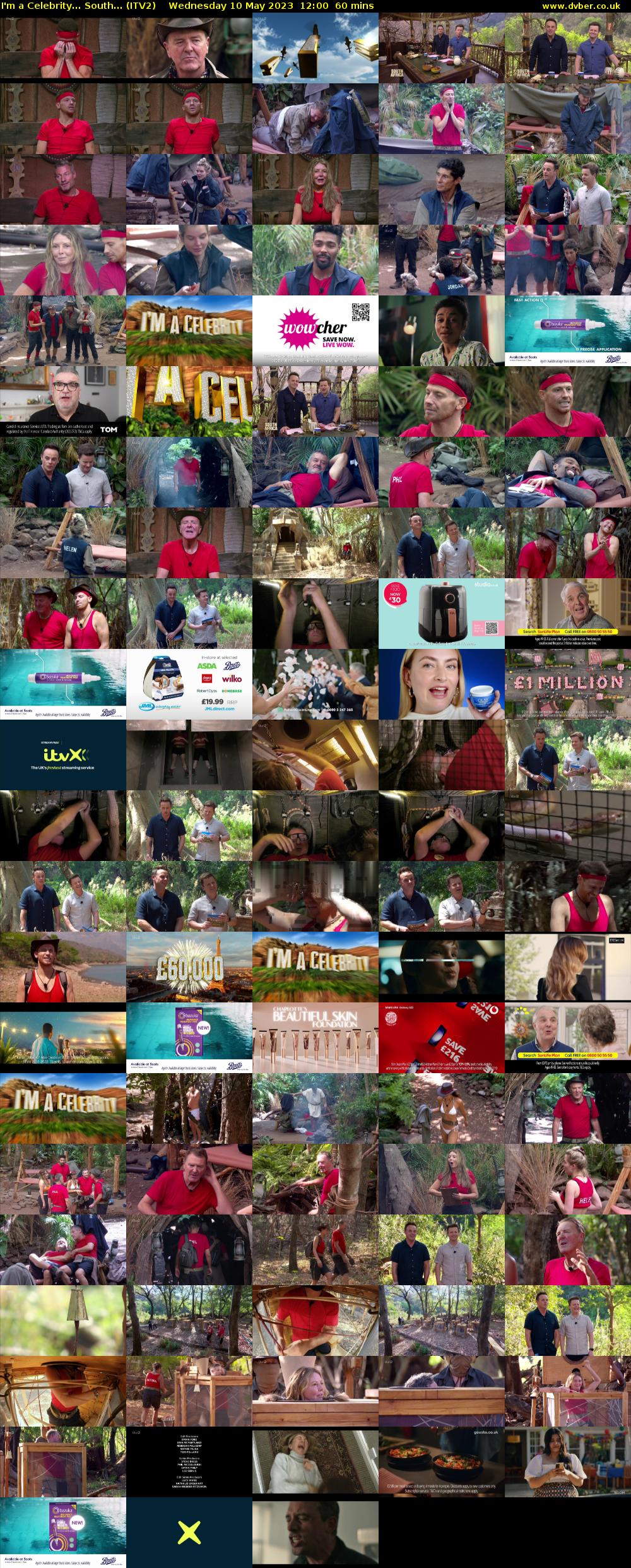 I'm a Celebrity... South... (ITV2) Wednesday 10 May 2023 12:00 - 13:00