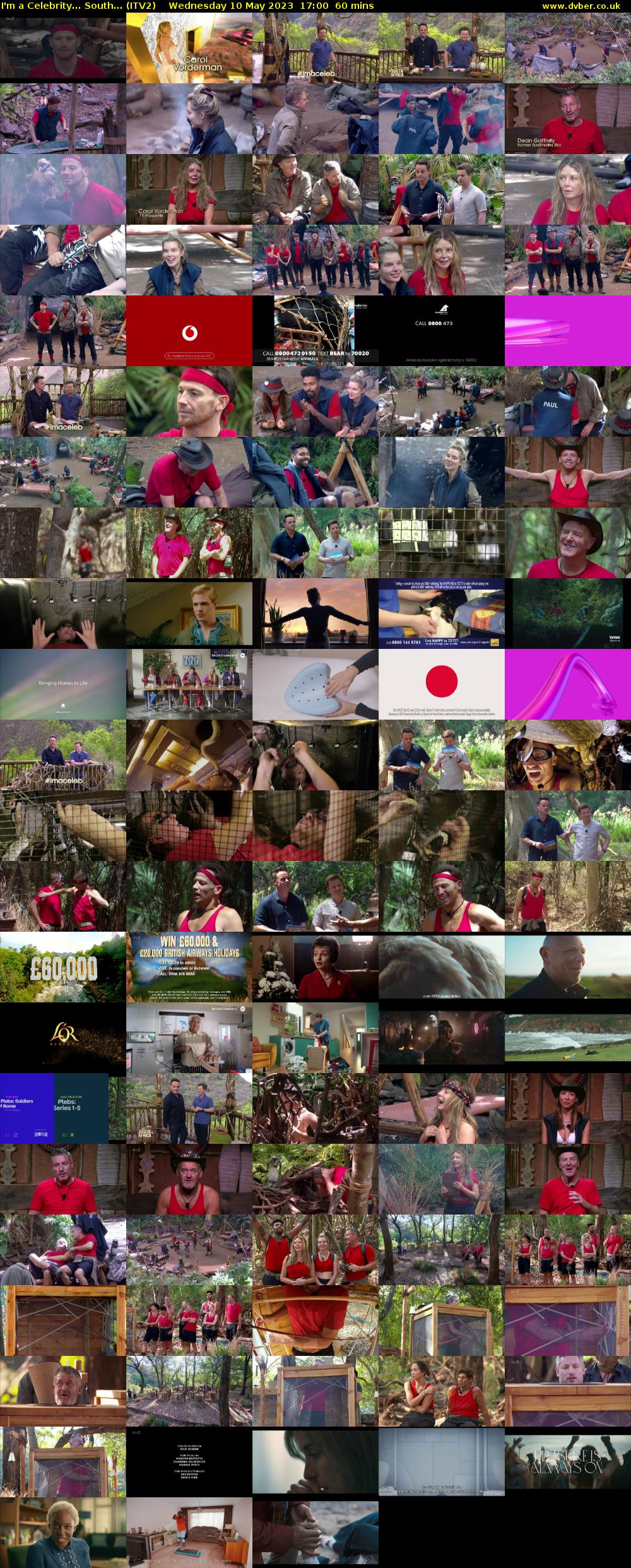 I'm a Celebrity... South... (ITV2) Wednesday 10 May 2023 17:00 - 18:00