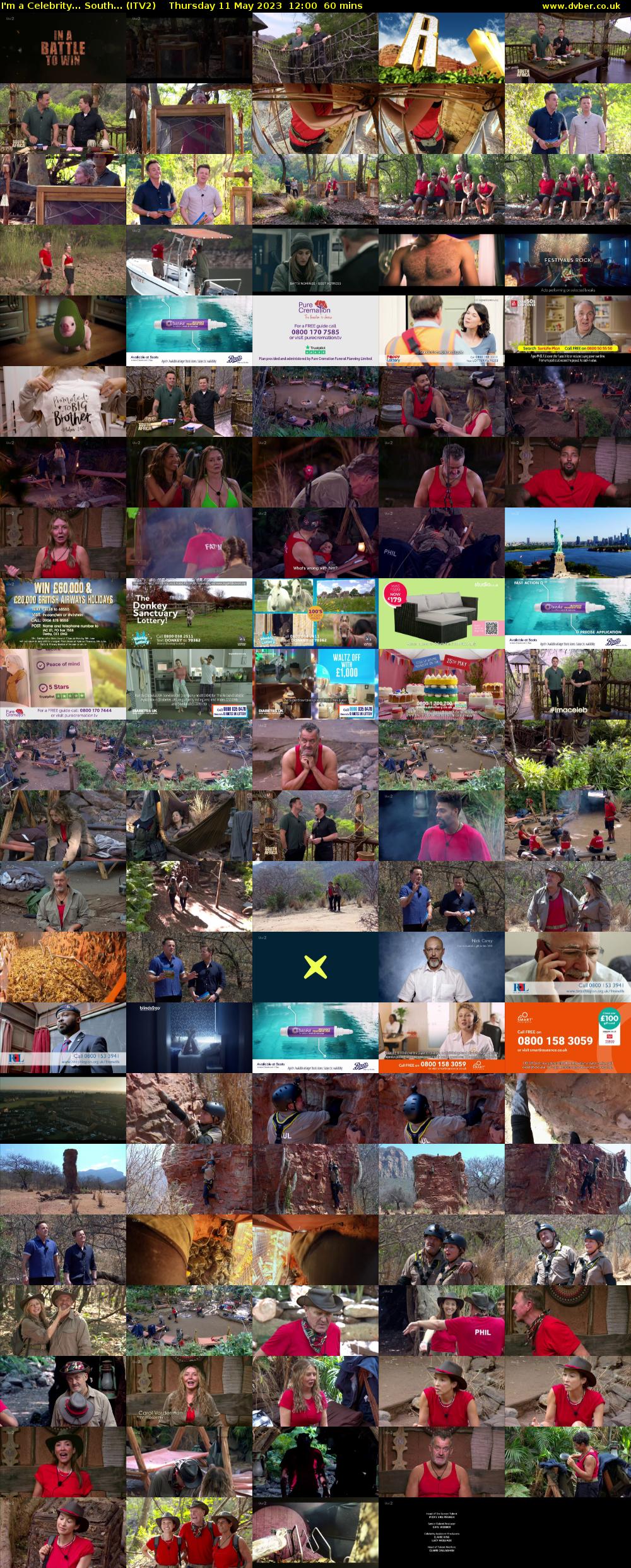I'm a Celebrity... South... (ITV2) Thursday 11 May 2023 12:00 - 13:00