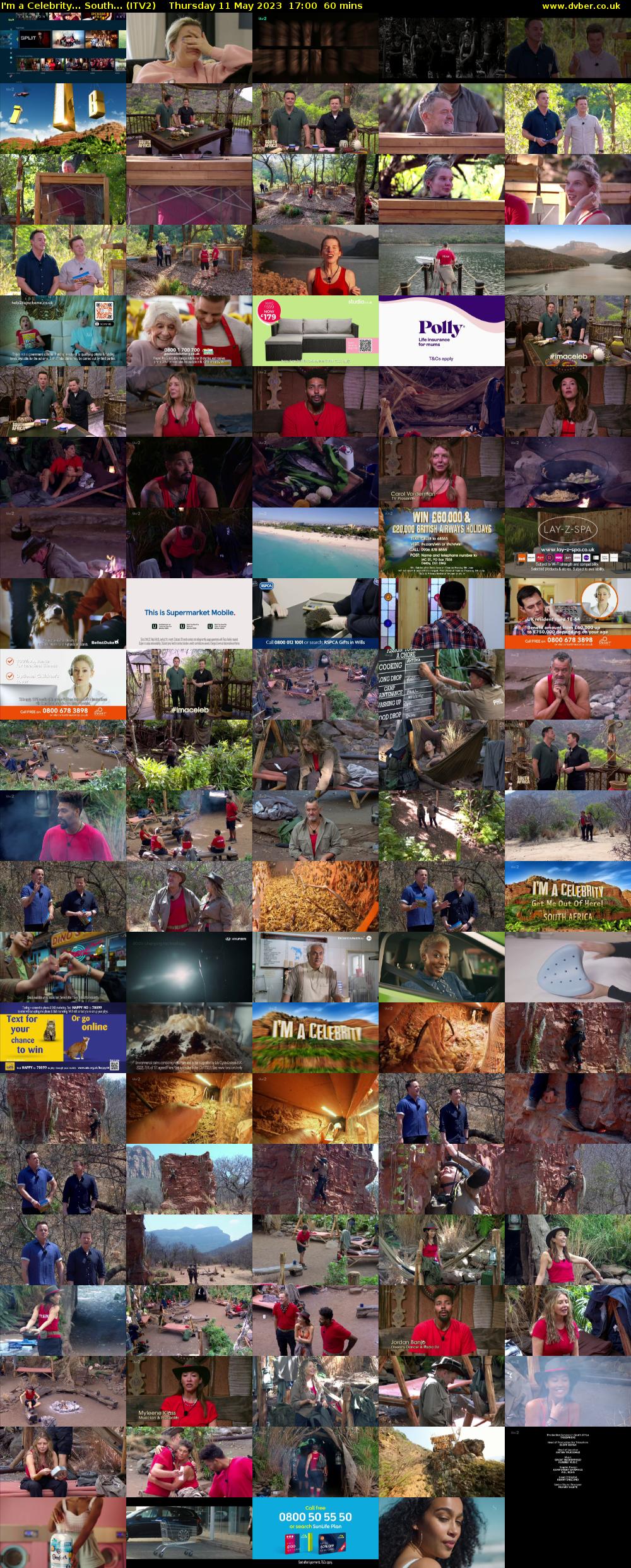 I'm a Celebrity... South... (ITV2) Thursday 11 May 2023 17:00 - 18:00