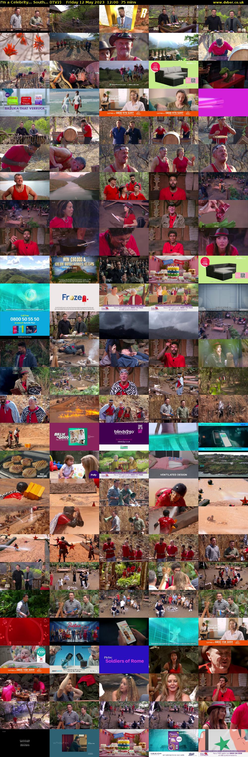 I'm a Celebrity... South... (ITV2) Friday 12 May 2023 12:00 - 13:15