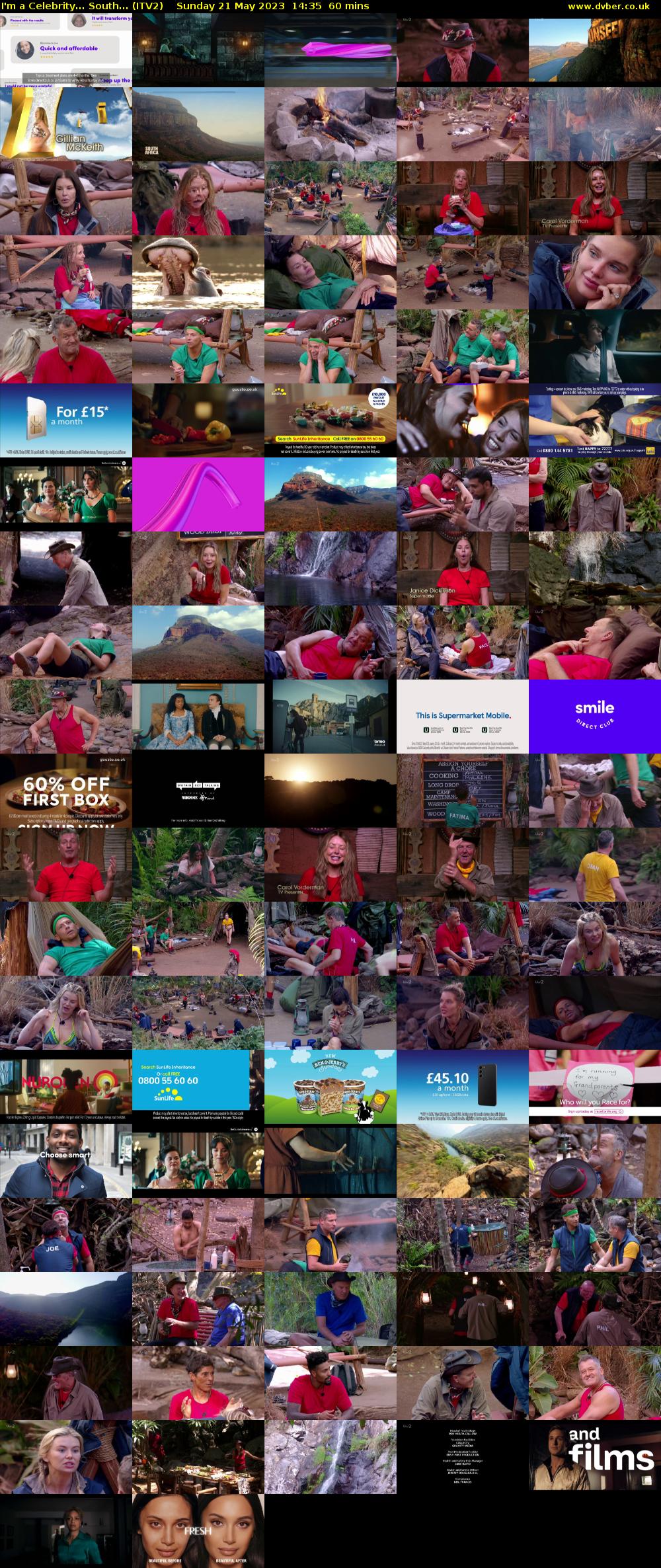 I'm a Celebrity... South... (ITV2) Sunday 21 May 2023 14:35 - 15:35