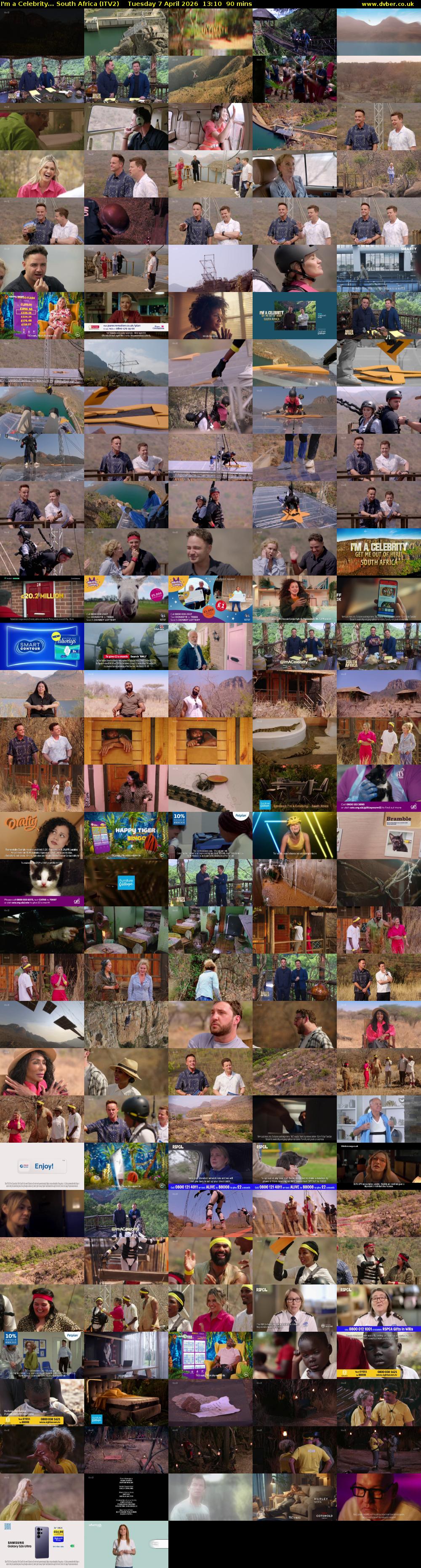 I'm a Celebrity... South Africa (ITV2) Tuesday 7 April 2026 13:10 - 14:40