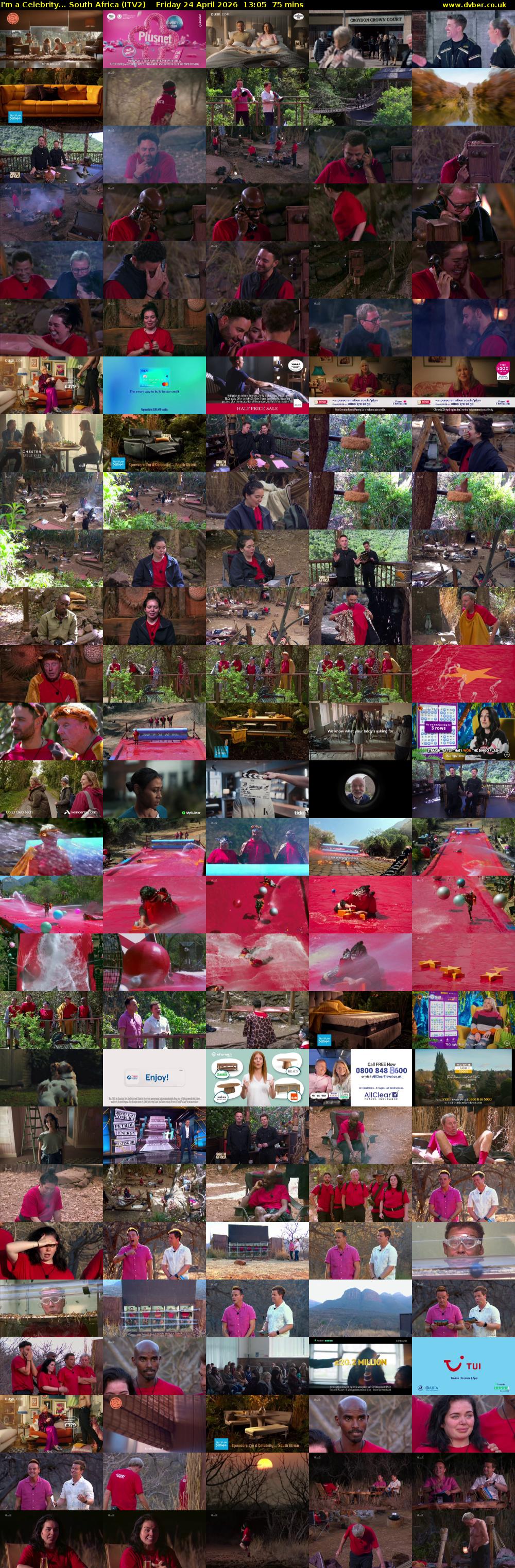 I'm a Celebrity... South Africa (ITV2) Friday 24 April 2026 13:05 - 14:20