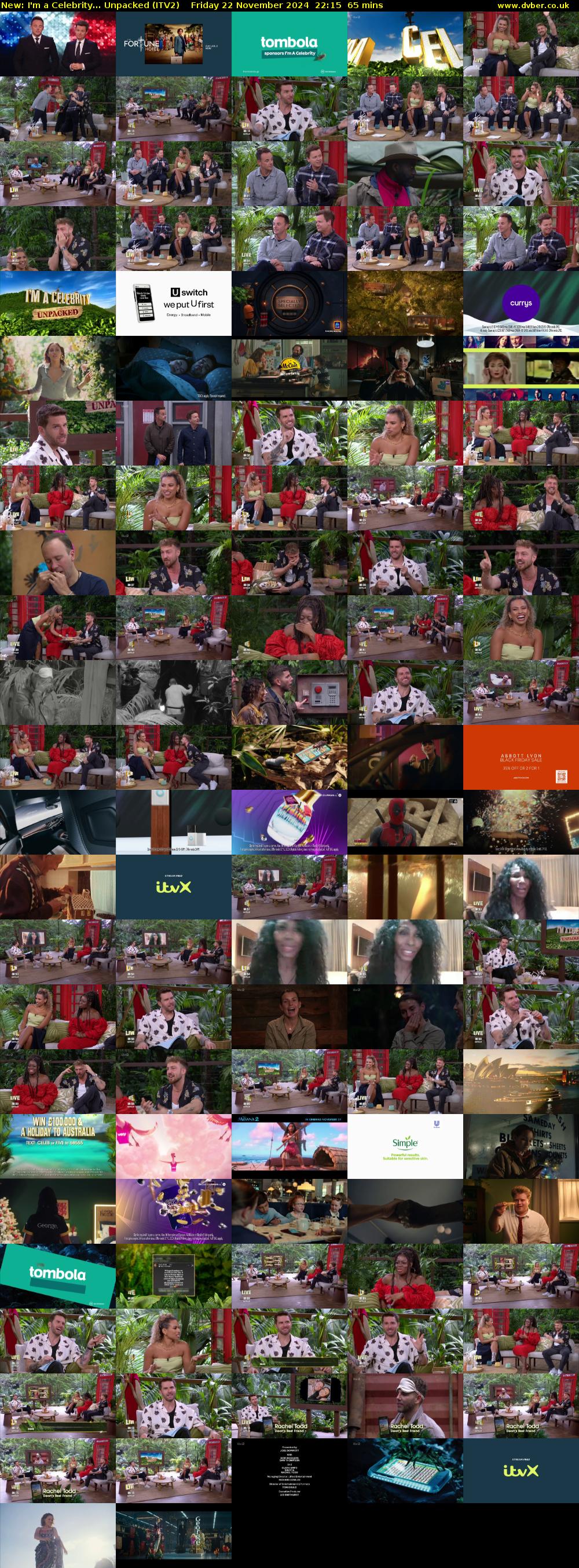 I'm a Celebrity... Unpacked (ITV2) Friday 22 November 2024 22:15 - 23:20