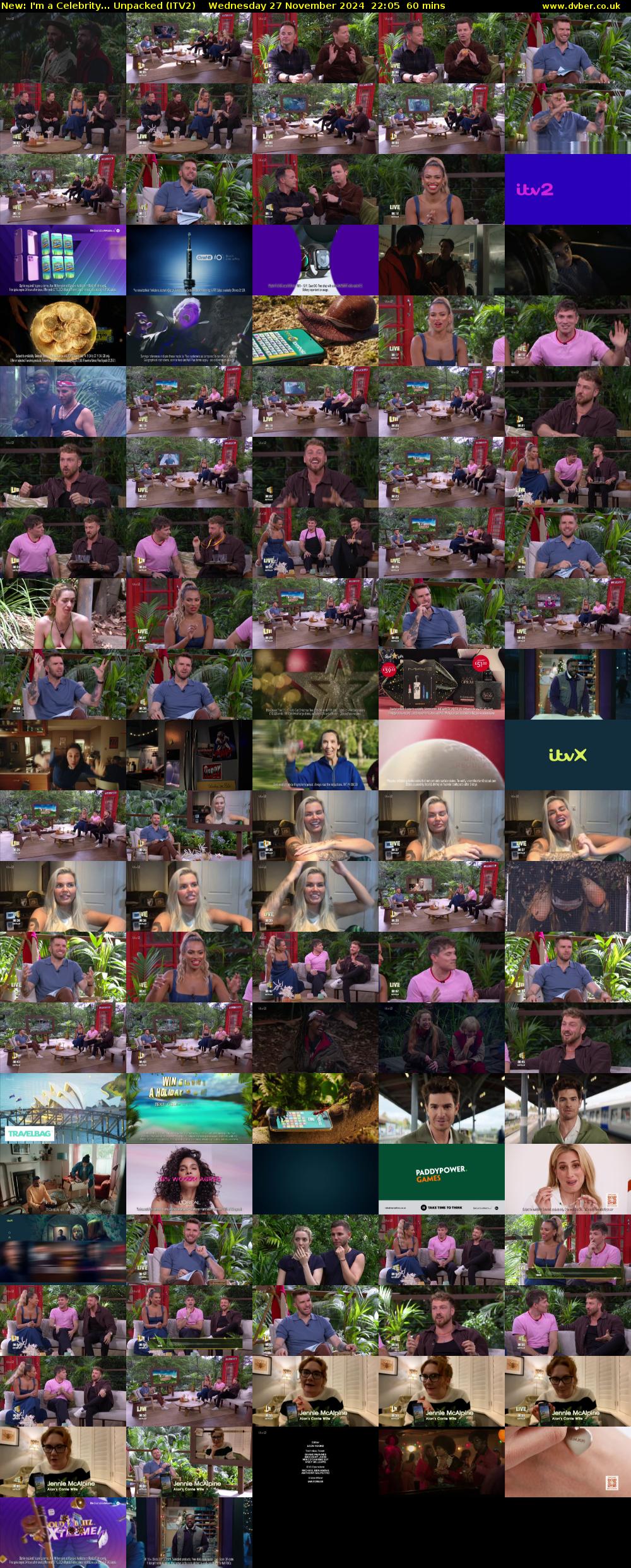 I'm a Celebrity... Unpacked (ITV2) Wednesday 27 November 2024 22:05 - 23:05