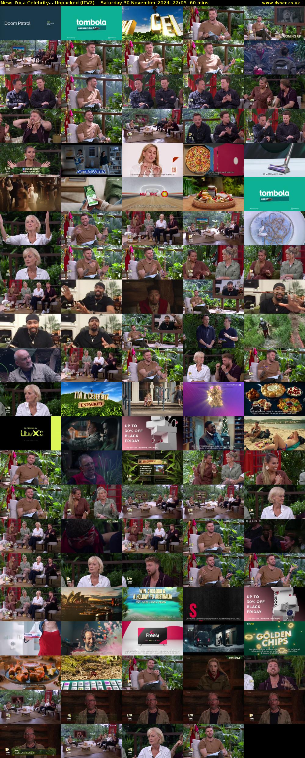 I'm a Celebrity... Unpacked (ITV2) Saturday 30 November 2024 22:05 - 23:05