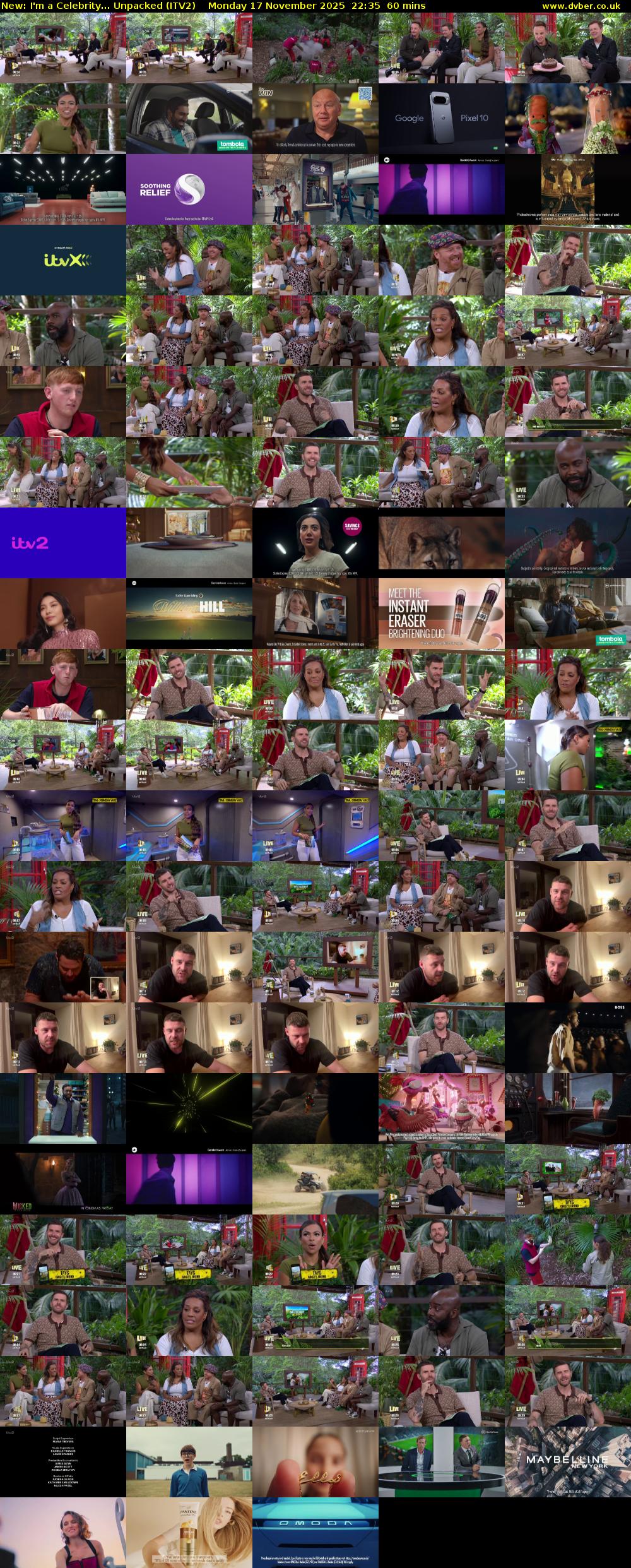 I'm a Celebrity... Unpacked (ITV2) Monday 17 November 2025 22:35 - 23:35