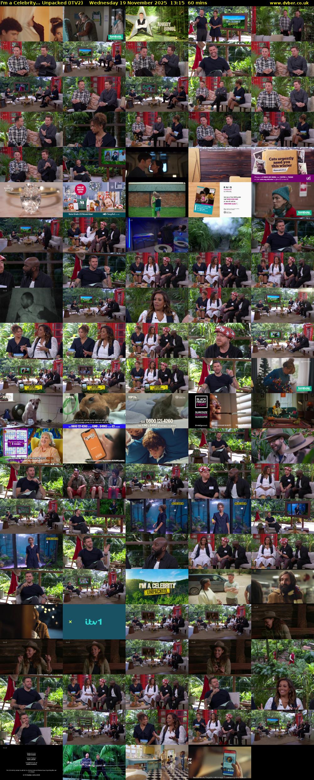 I'm a Celebrity... Unpacked (ITV2) Wednesday 19 November 2025 13:15 - 14:15