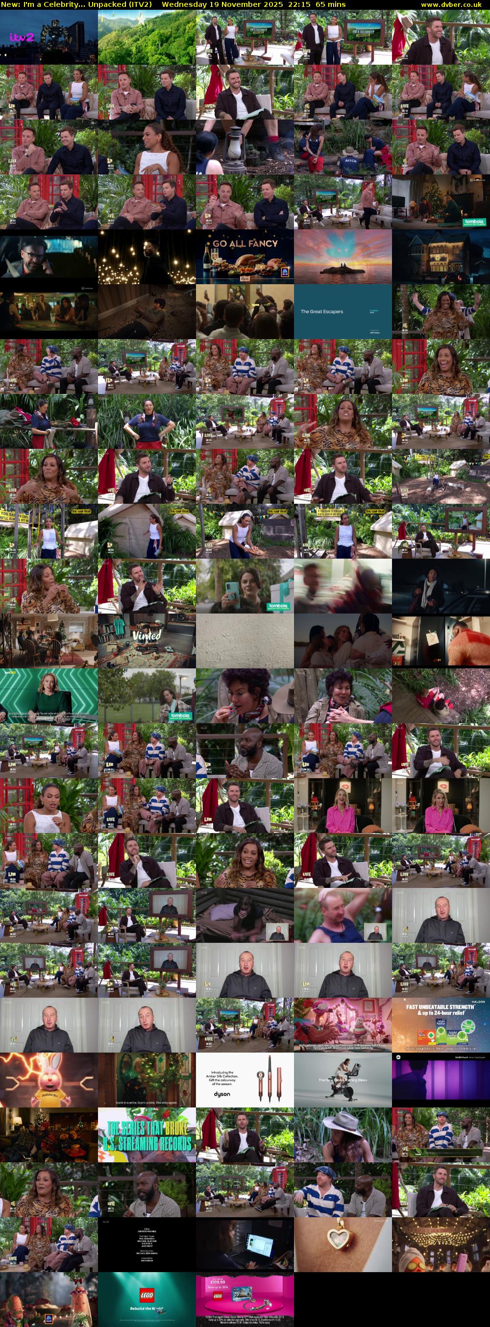 I'm a Celebrity... Unpacked (ITV2) Wednesday 19 November 2025 22:15 - 23:20