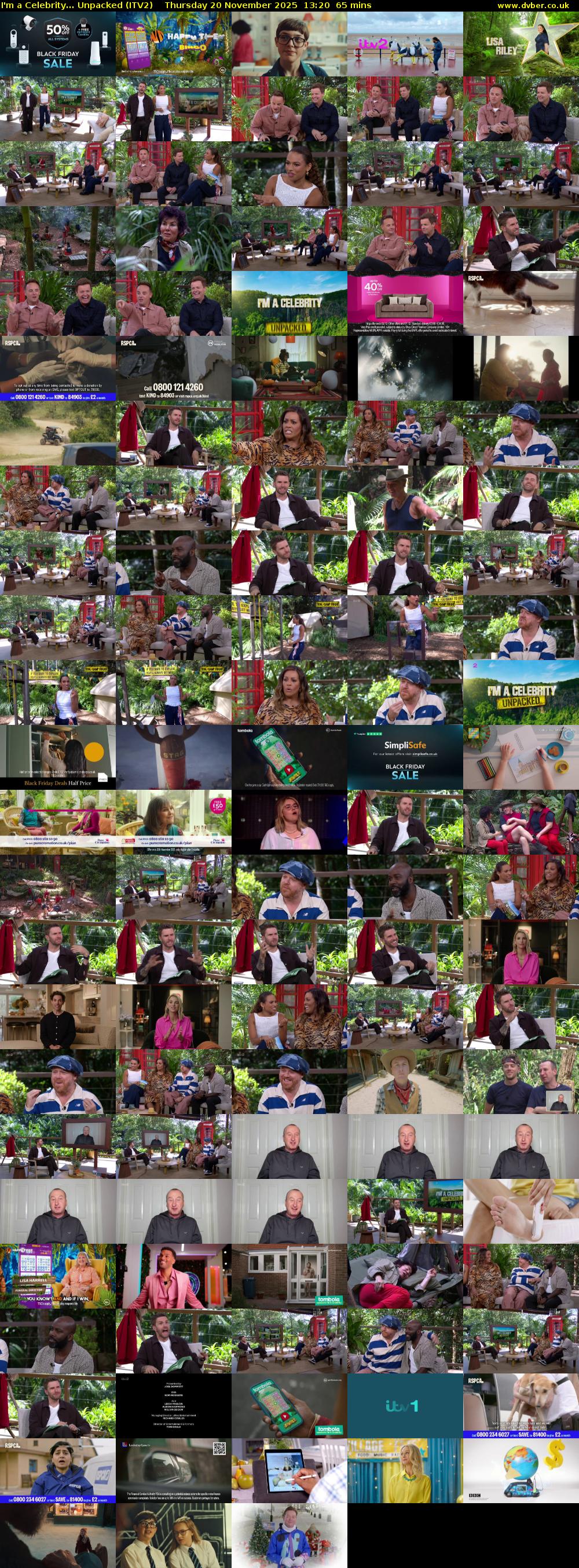 I'm a Celebrity... Unpacked (ITV2) Thursday 20 November 2025 13:20 - 14:25