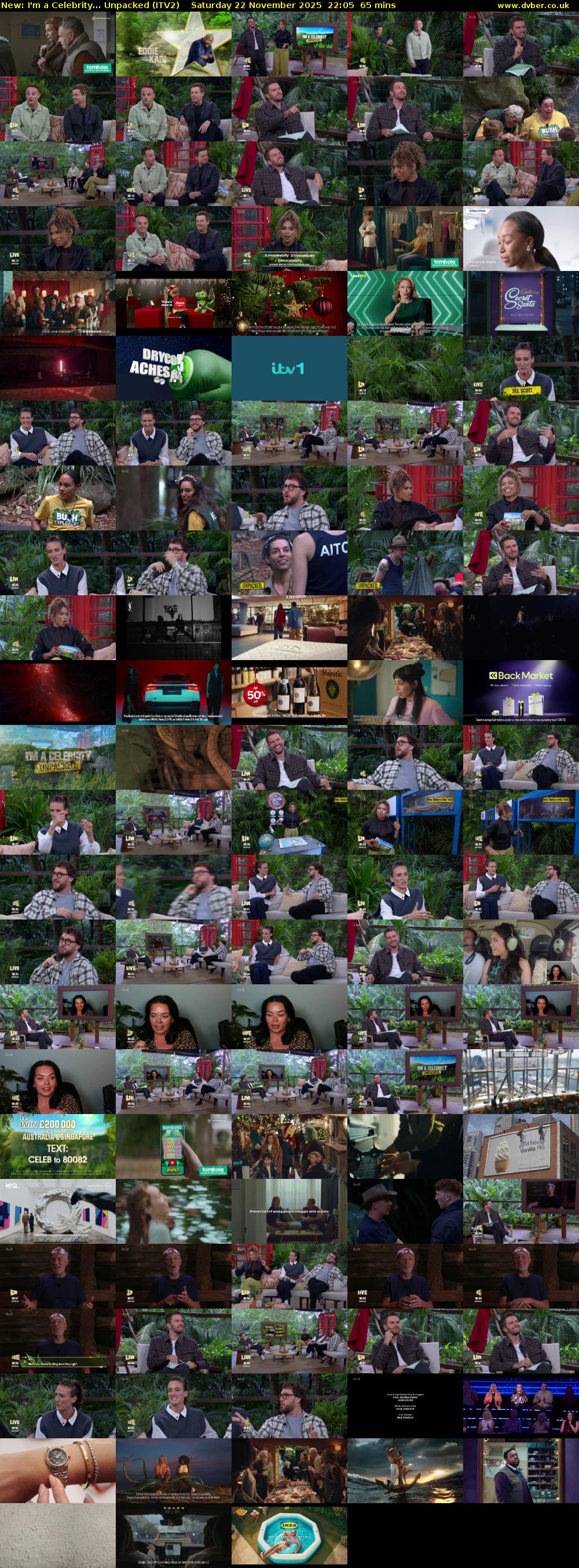 I'm a Celebrity... Unpacked (ITV2) Saturday 22 November 2025 22:05 - 23:10