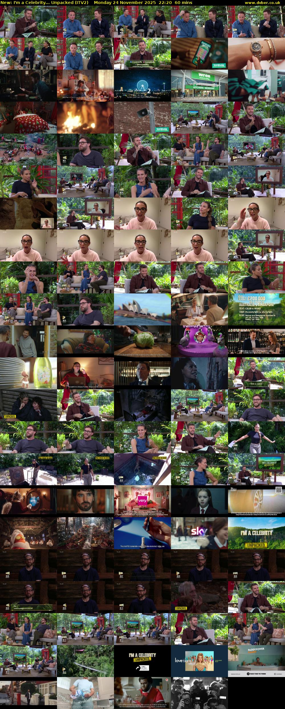 I'm a Celebrity... Unpacked (ITV2) Monday 24 November 2025 22:20 - 23:20