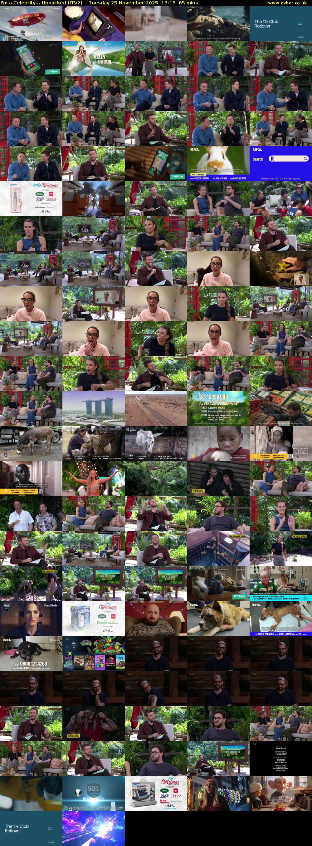 I'm a Celebrity... Unpacked (ITV2) Tuesday 25 November 2025 13:15 - 14:20