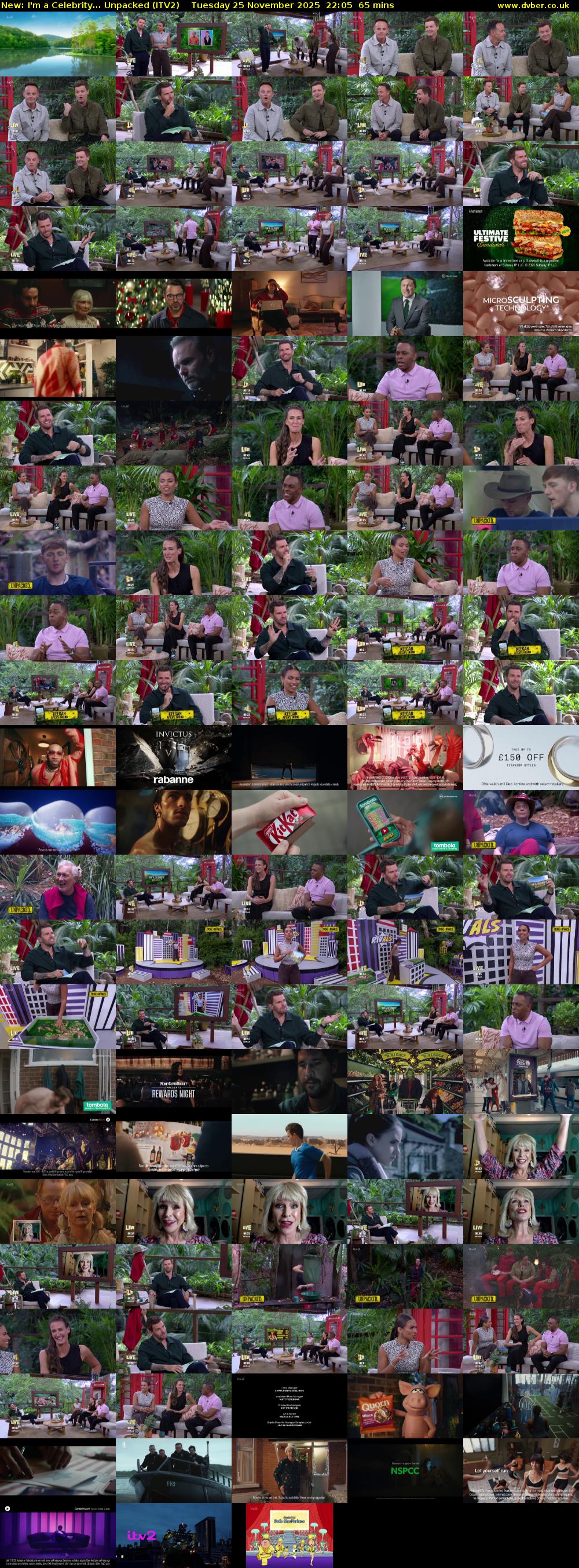 I'm a Celebrity... Unpacked (ITV2) Tuesday 25 November 2025 22:05 - 23:10