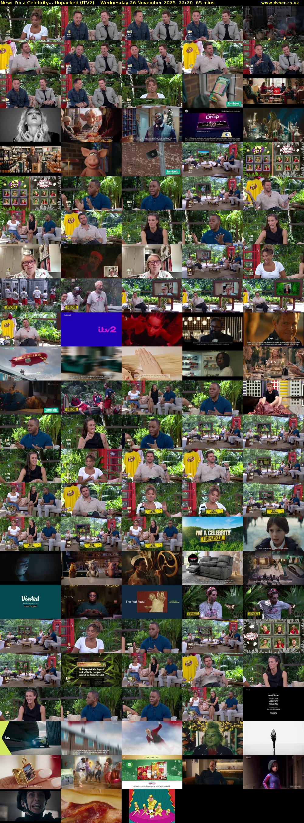 I'm a Celebrity... Unpacked (ITV2) Wednesday 26 November 2025 22:20 - 23:25