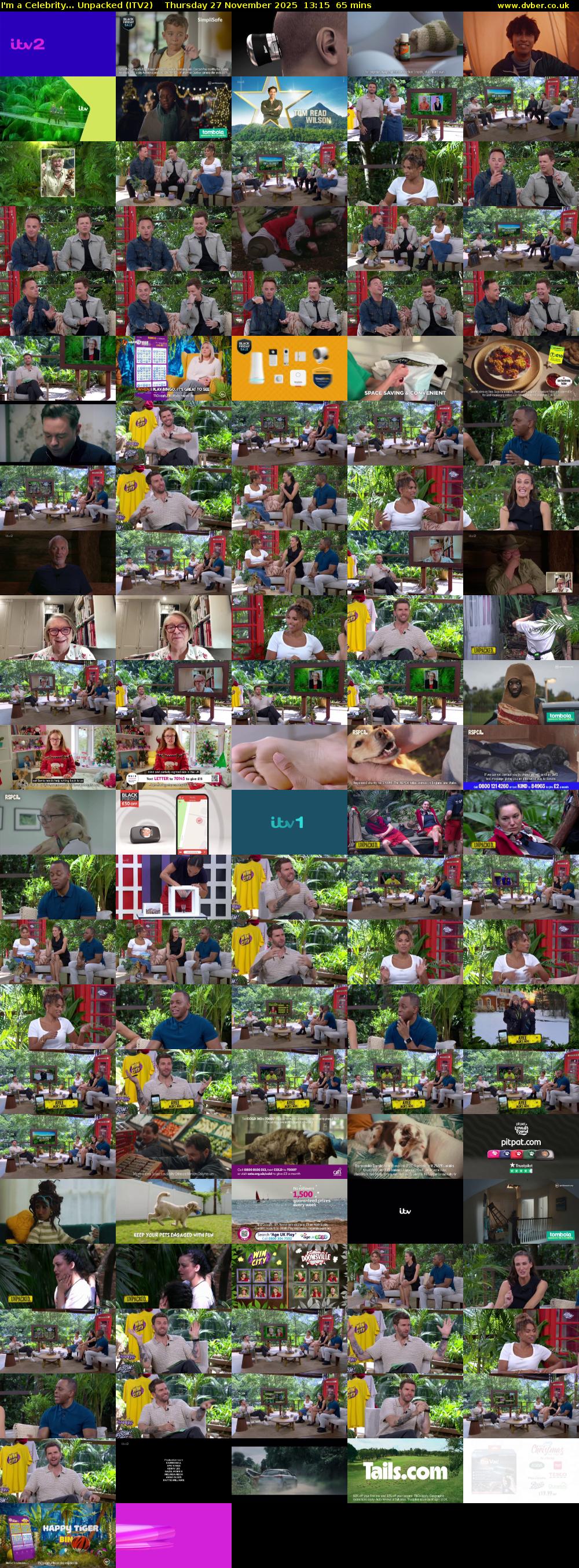 I'm a Celebrity... Unpacked (ITV2) Thursday 27 November 2025 13:15 - 14:20