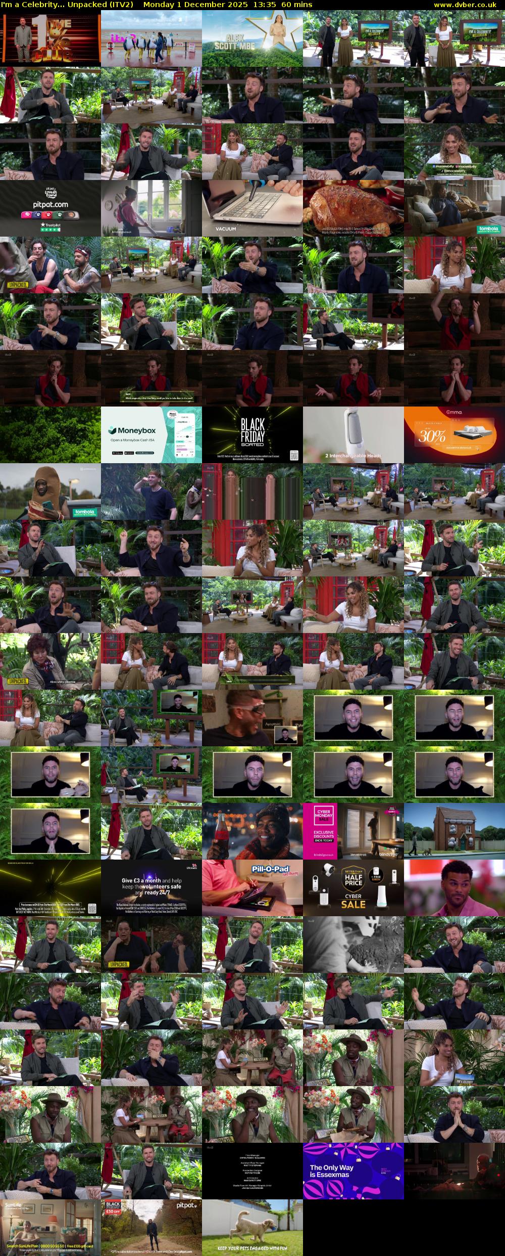 I'm a Celebrity... Unpacked (ITV2) Monday 1 December 2025 13:35 - 14:35