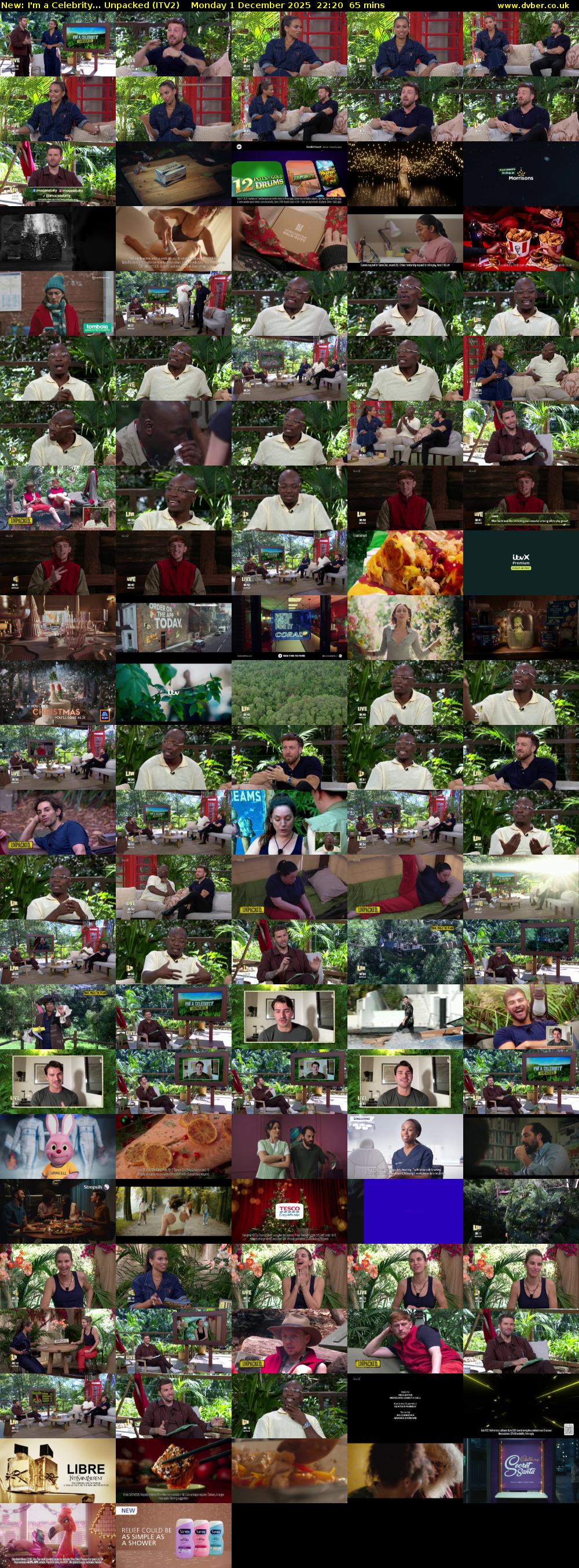 I'm a Celebrity... Unpacked (ITV2) Monday 1 December 2025 22:20 - 23:25