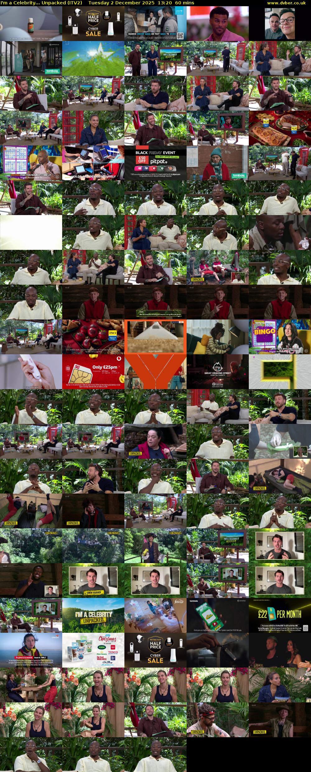 I'm a Celebrity... Unpacked (ITV2) Tuesday 2 December 2025 13:20 - 14:20