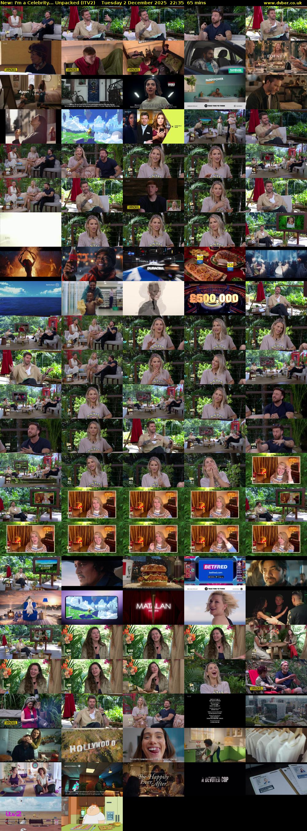 I'm a Celebrity... Unpacked (ITV2) Tuesday 2 December 2025 22:35 - 23:40