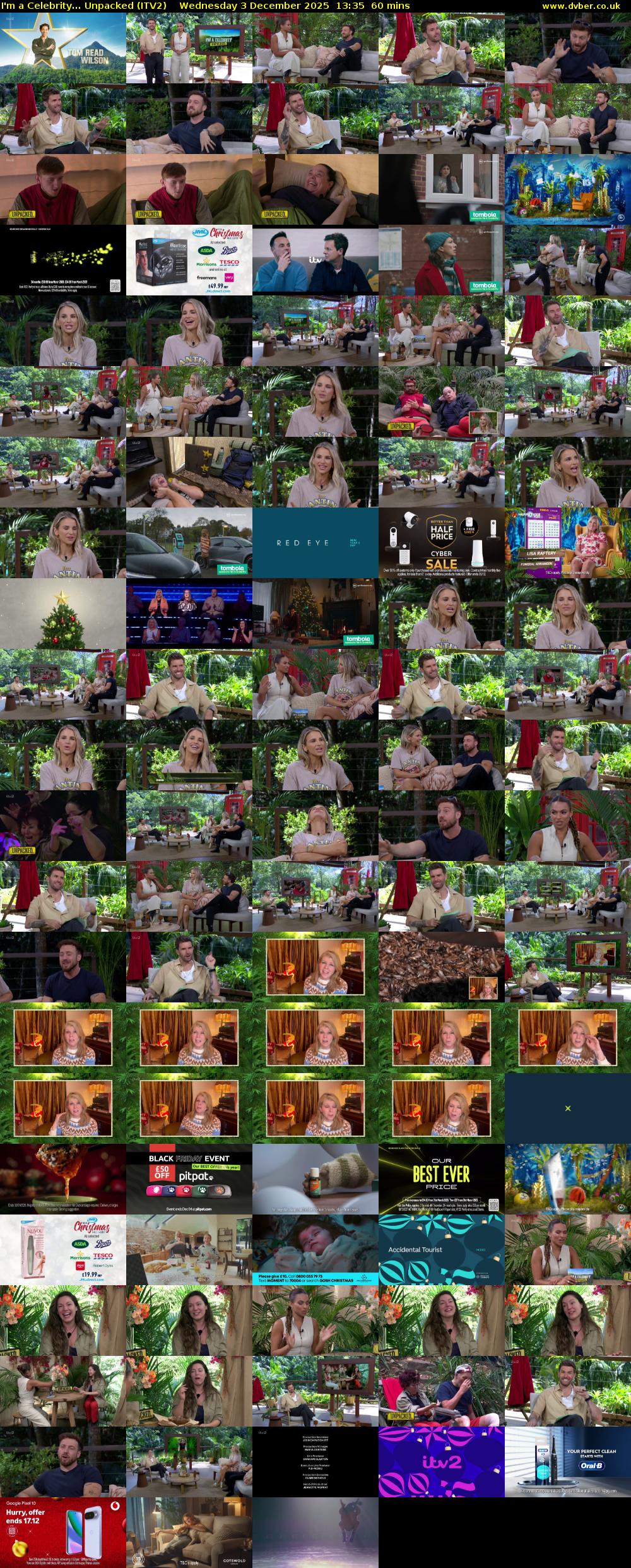 I'm a Celebrity... Unpacked (ITV2) Wednesday 3 December 2025 13:35 - 14:35