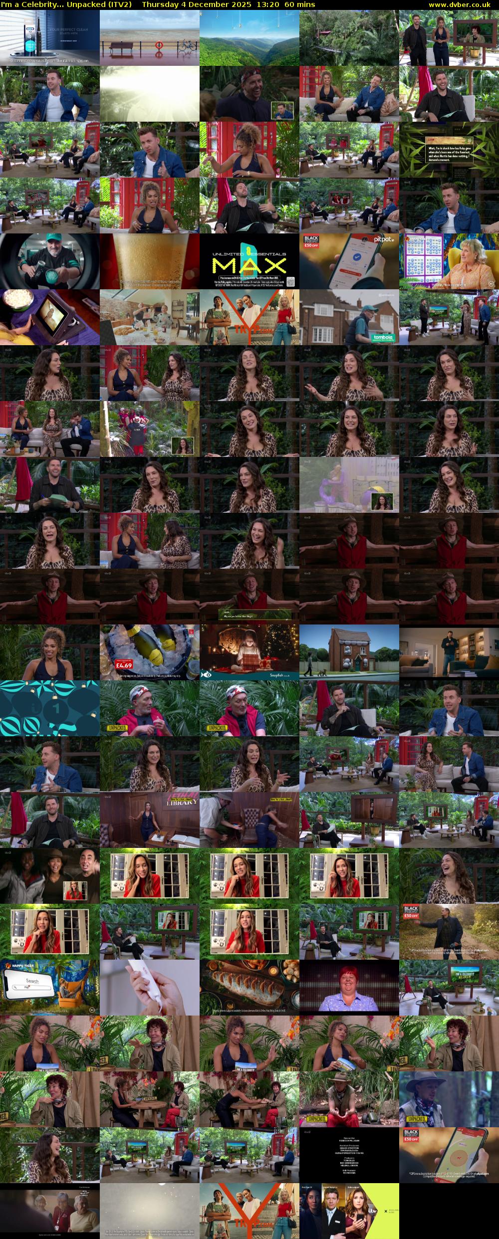 I'm a Celebrity... Unpacked (ITV2) Thursday 4 December 2025 13:20 - 14:20