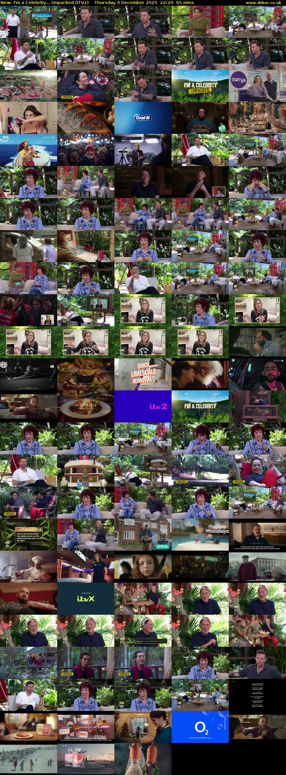 I'm a Celebrity... Unpacked (ITV2) Thursday 4 December 2025 22:20 - 23:25
