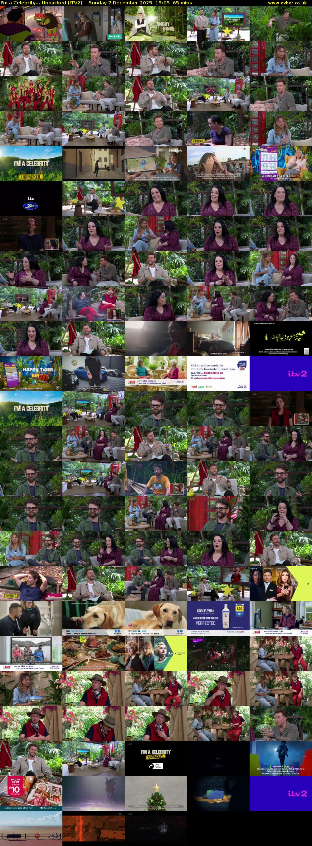 I'm a Celebrity... Unpacked (ITV2) Sunday 7 December 2025 15:05 - 16:10