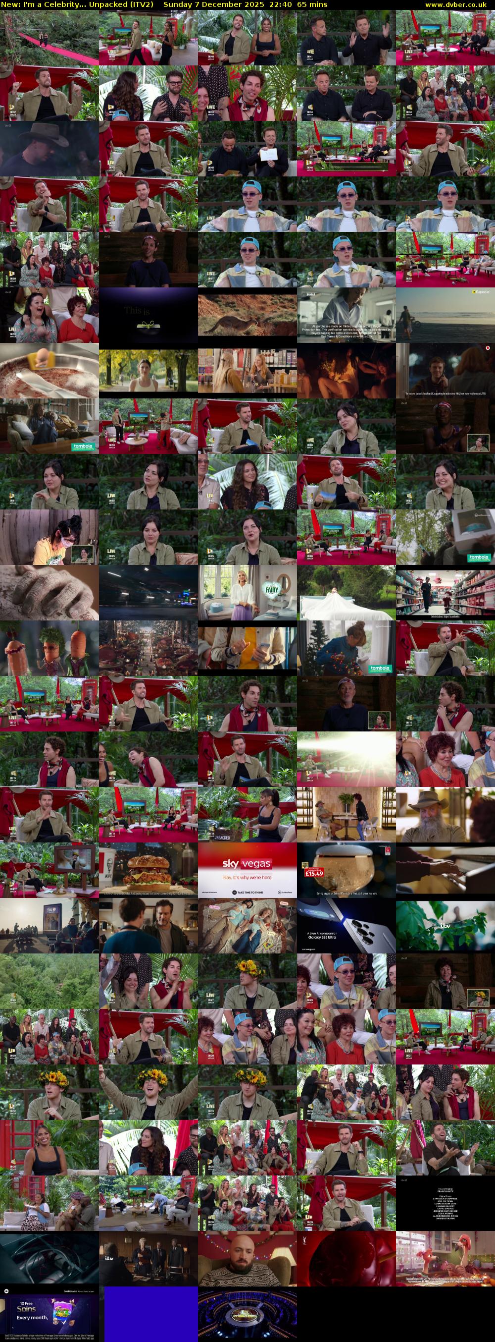 I'm a Celebrity... Unpacked (ITV2) Sunday 7 December 2025 22:40 - 23:45