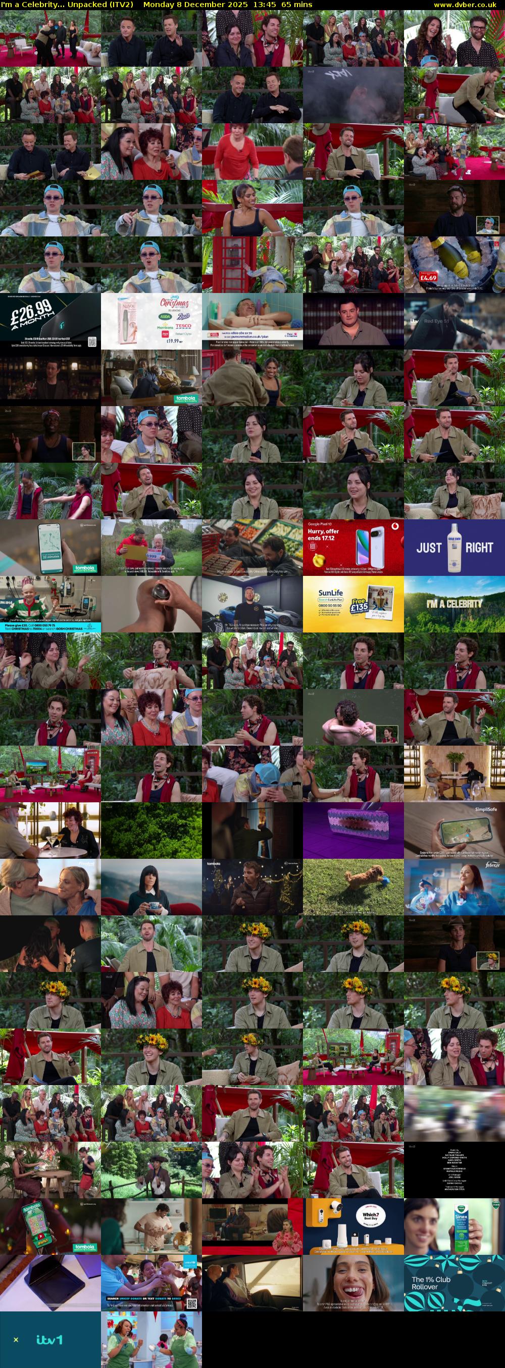 I'm a Celebrity... Unpacked (ITV2) Monday 8 December 2025 13:45 - 14:50