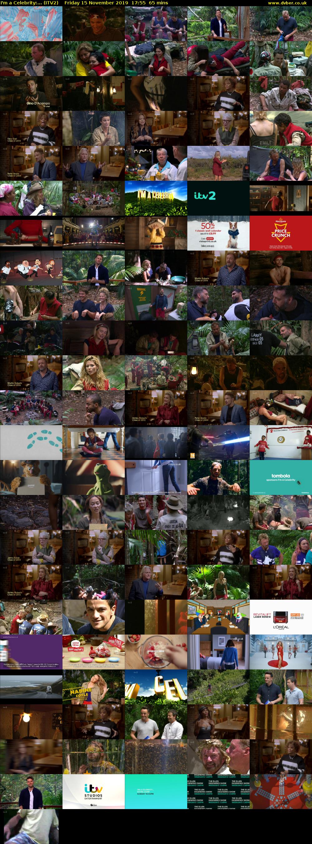 I'm a Celebrity:... (ITV2) Friday 15 November 2019 17:55 - 19:00