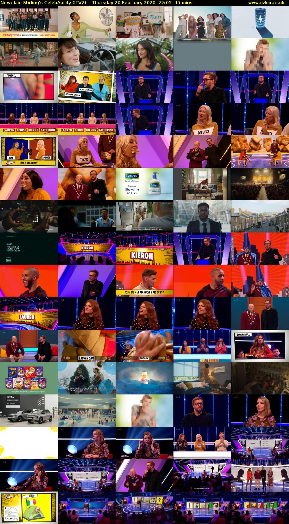 Iain Stirling's CelebAbility (ITV2) Thursday 20 February 2020 22:05 - 22:50