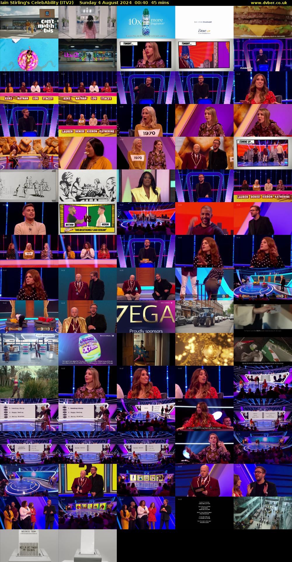 Iain Stirling's CelebAbility (ITV2) Sunday 4 August 2024 00:40 - 01:25
