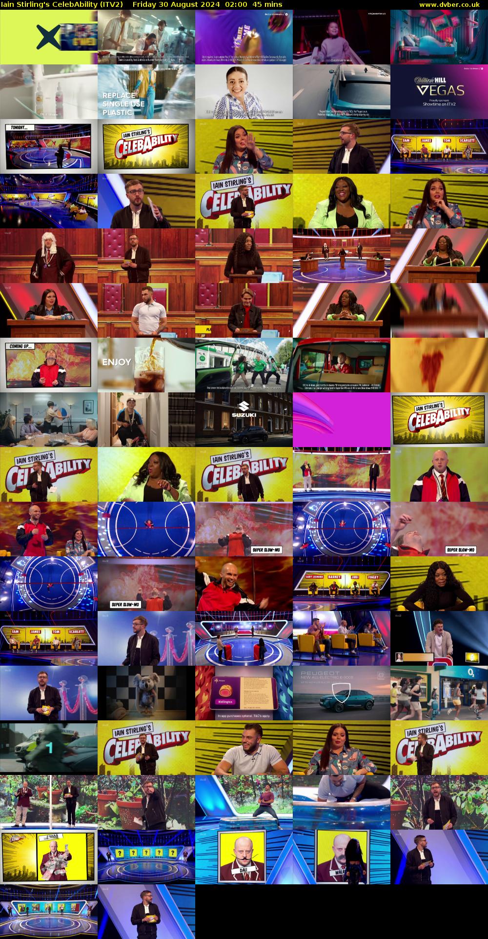 Iain Stirling's CelebAbility (ITV2) Friday 30 August 2024 02:00 - 02:45