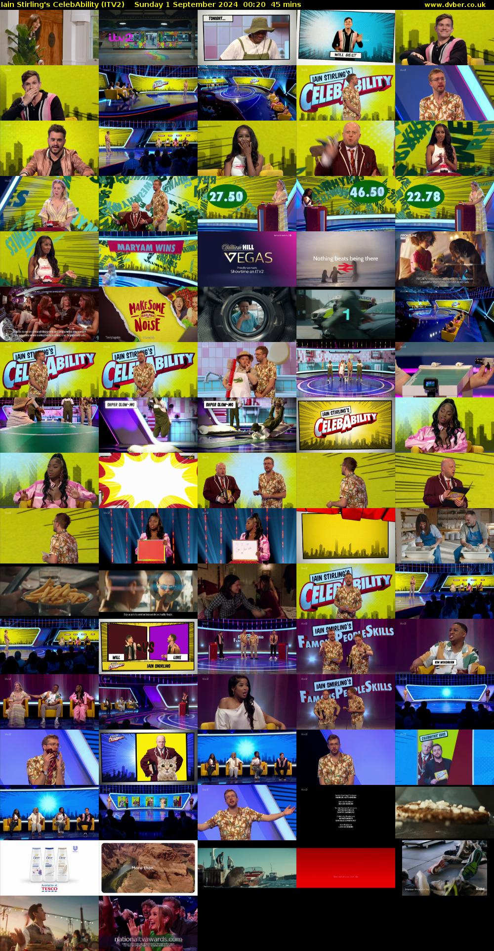 Iain Stirling's CelebAbility (ITV2) Sunday 1 September 2024 00:20 - 01:05