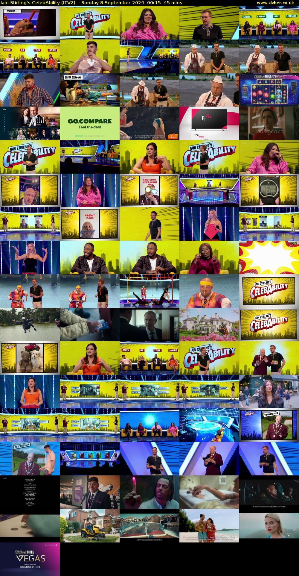 Iain Stirling's CelebAbility (ITV2) Sunday 8 September 2024 00:15 - 01:00